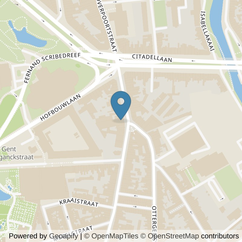 Map: location of Basic-Fit Gent Normaalschoolstraat 24/7 in Gent