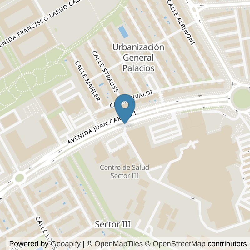 Map: location of Basic-Fit Av. Juan Carlos I Getafe in Getafe