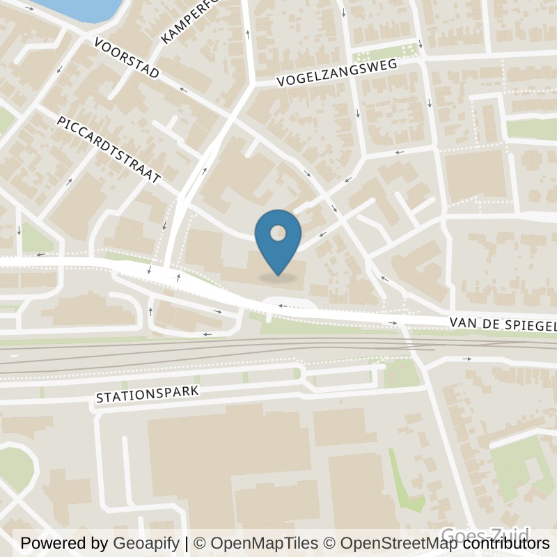 Map: location of Basic-Fit Goes v.d. Spiegelstraat 24/7 in Goes