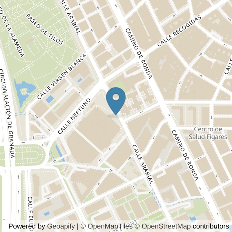 Map: location of Basic-Fit Centro Comercial Neptuno Granada in Granada