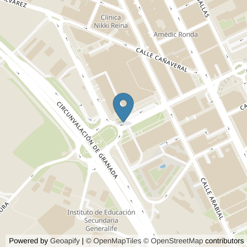 Map: location of Basic-Fit Granada Plaza del Guitarrista Manuel Cano Granada in Granada
