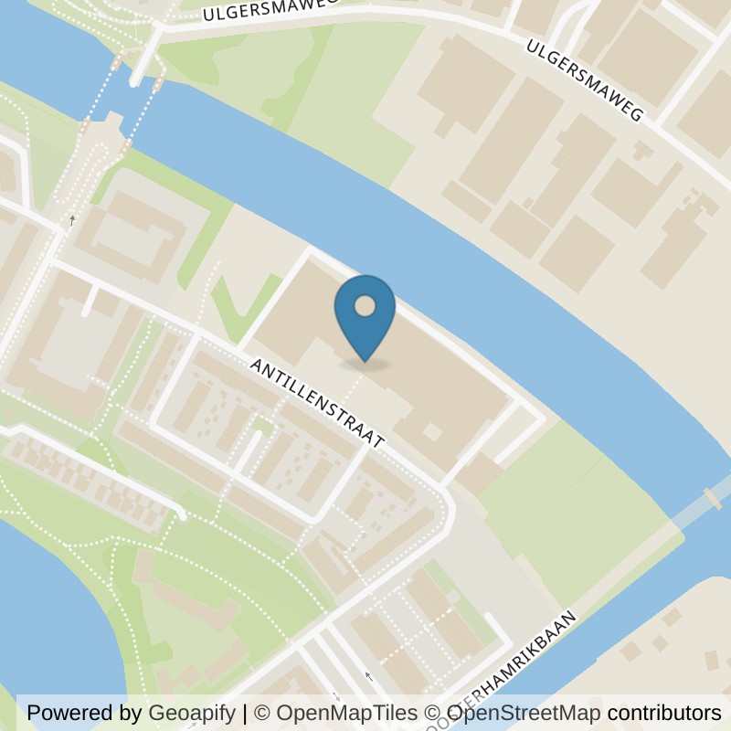 Map: location of Basic-Fit Groningen Antillenstraat 24/7 in Groningen