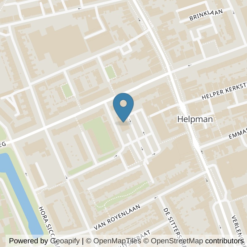 Map: location of Basic-Fit Groningen Van Imhoffstraat 24/7 in Groningen