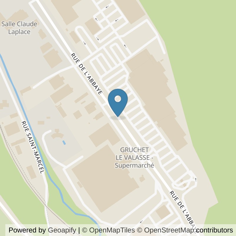 Map: location of Basic-Fit Gruchet-le-Valasse Rue de l’Abbaye in Gruchet-le-Valasse