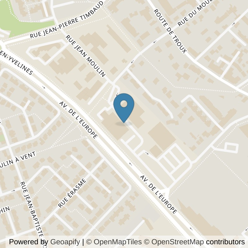 Map: location of Basic-Fit Guyancourt Rue Denis Papin 4 in Guyancourt