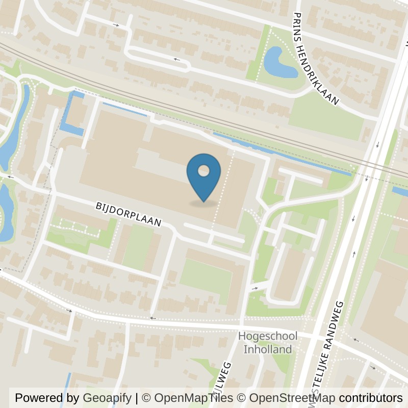 Map: location of Basic-Fit Haarlem Bijdorplaan 24/7 in Haarlem
