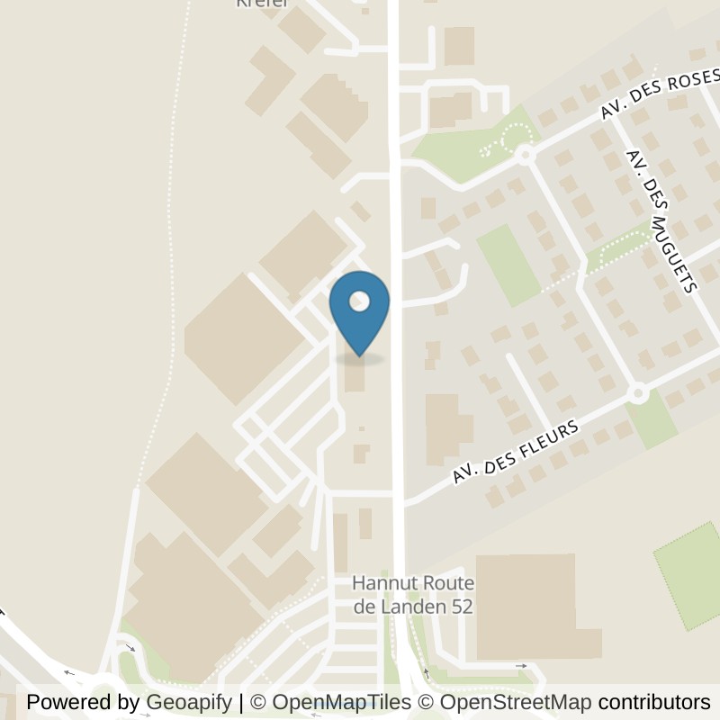 Map: location of Basic-Fit Hannut Rue de Landen 24/7 in Hannut