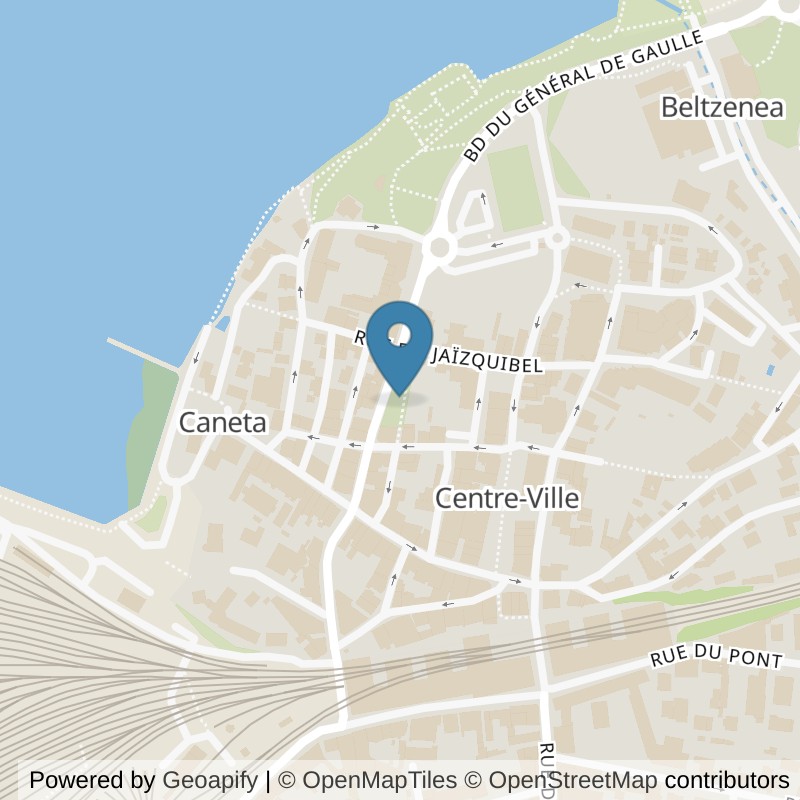 Map: location of Basic-Fit Hendaye Rue de L’Englise 21 in Hendaye