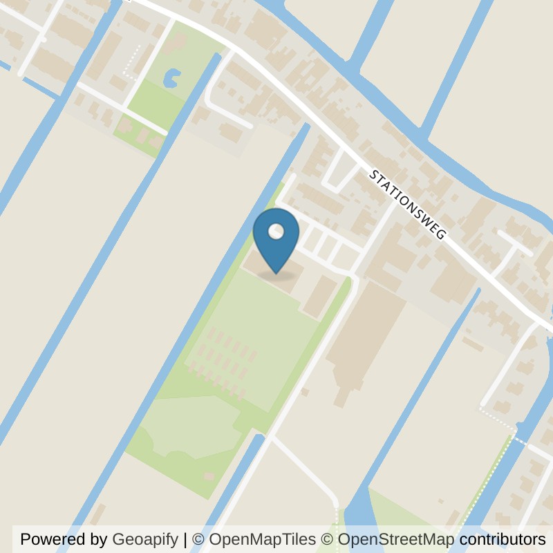Map: location of Basic-Fit Hillegom Stationsweg 24/7 in Hillegom