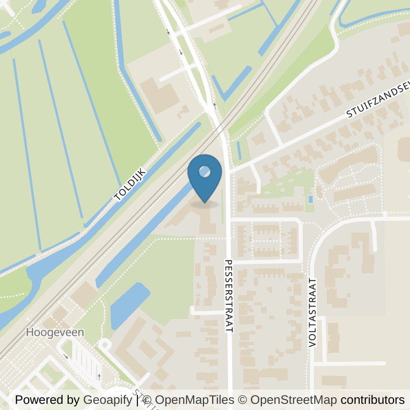 Map: location of Basic-Fit Hoogeveen Pesserstraat 24/7 in Hoogeveen