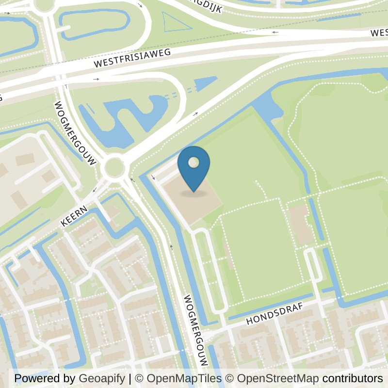 Map: location of Basic-Fit Hoorn Zwaagdijk 24/7 in Hoorn