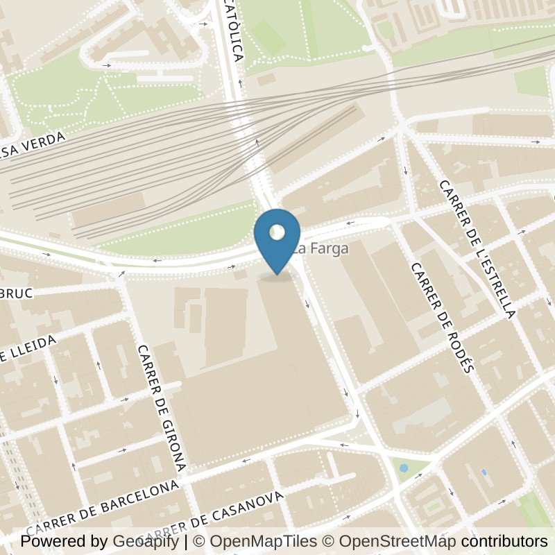 Map: location of Basic-Fit Avda. Josep Tarradellas Hospitalet de Llobregat in Hospitalet de Llobregat