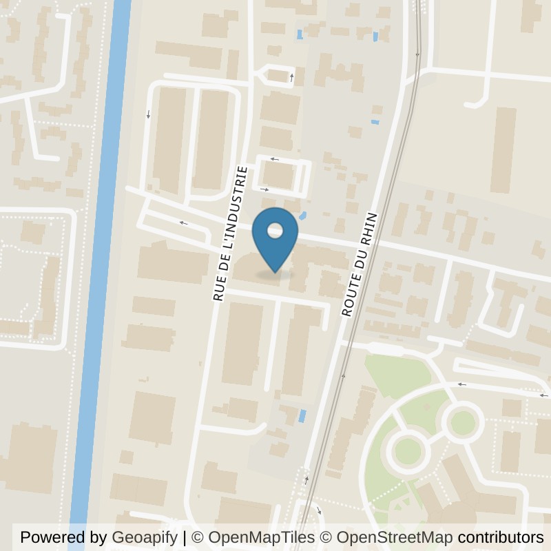 Map: location of Basic-Fit Illkirch-Graffenstaden Rue de l'Industrie in Illkirch-Graffenstaden