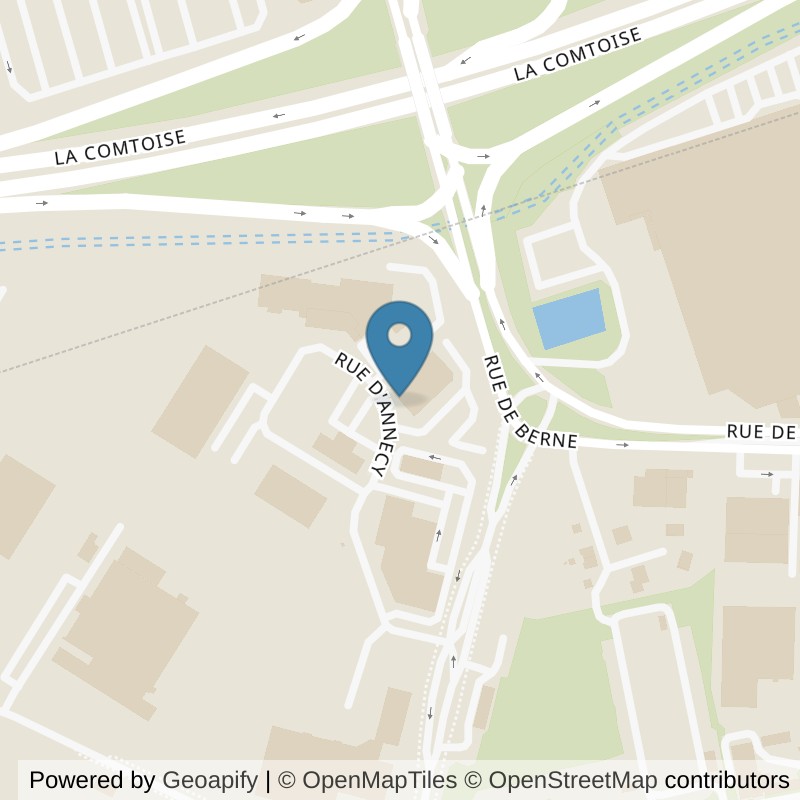 Map: location of Basic-Fit Illzach Rue d’Annecy 24/7 in Illzach