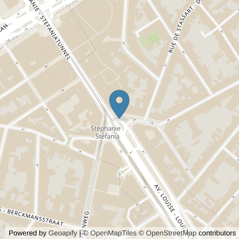 Map: location of Basic-Fit Brussels Avenue Louise 24/7 in Ixelles