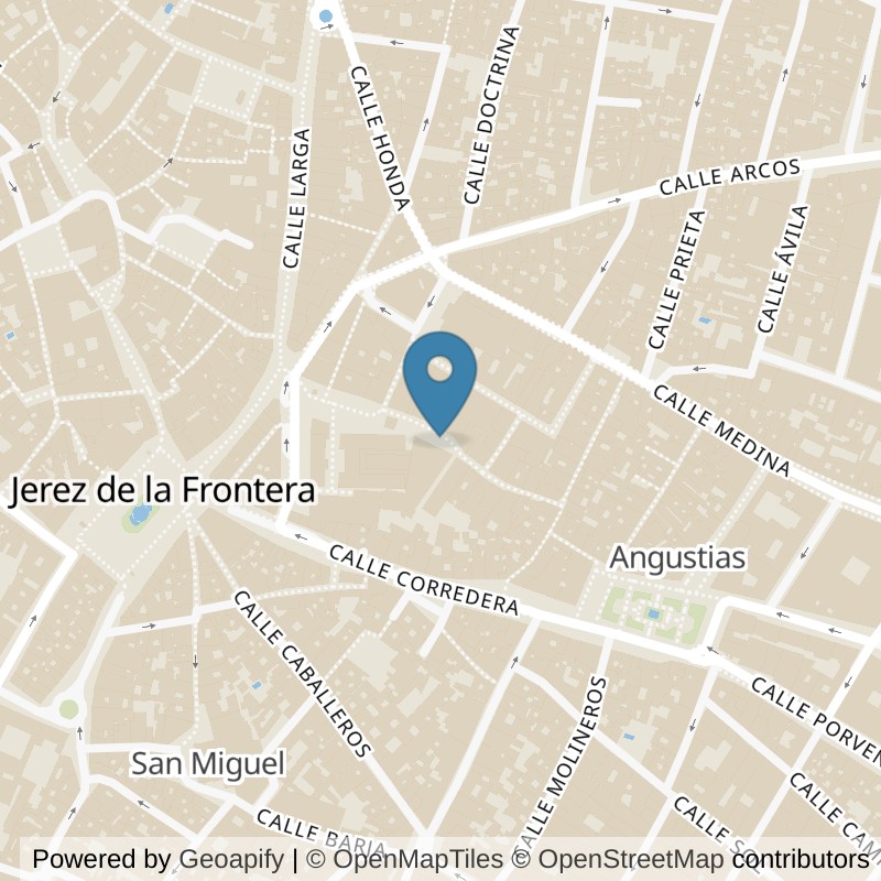Map: location of Basic-Fit Calle Doña Blanca Jerez de la Frontera in Jerez de la Frontera