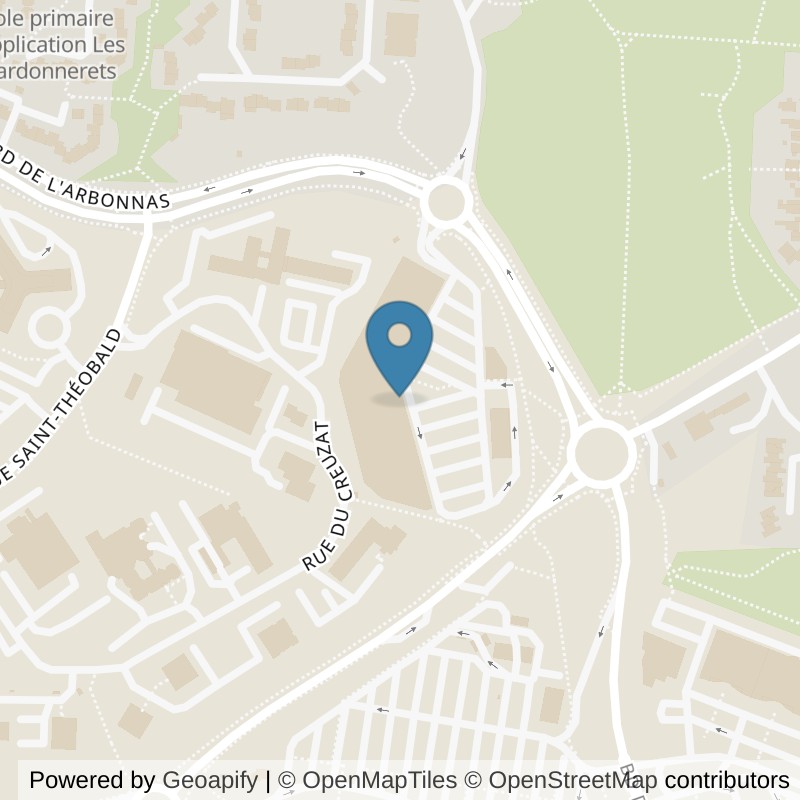 Map: location of Basic-Fit L’Isle-d’Abeau Centre Commercial Carrefour - Boulevard de l’Arbonnas in L’Isle-d’Abeau