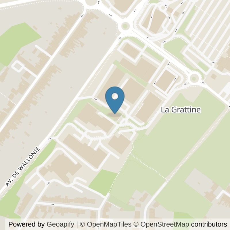 Map: location of Basic-Fit La Louviere Avenue de Wallonie 24/7 in La Louvière