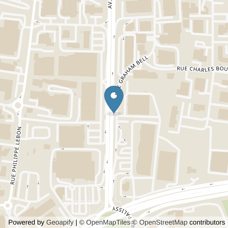 Map: location of Basic-Fit La Roche-sur-Yon Rue Graham Bell in La Roche-sur-Yon