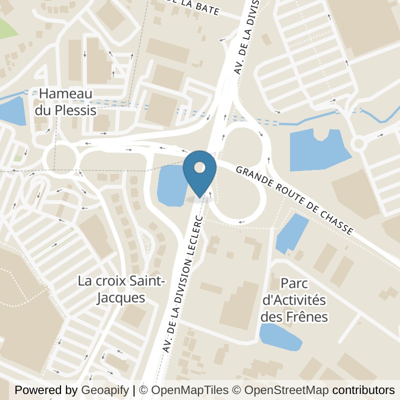 Map: location of Basic-Fit La Ville-du-Bois Avenue de la Division Leclerc in La Ville du Bois