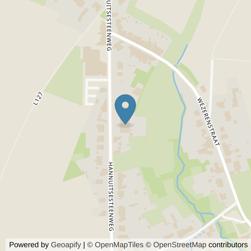 Map: location of Basic-Fit Landen Hannuitsesteenweg 24/7 in Landen