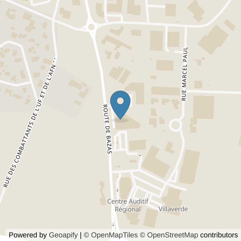 Map: location of Basic-Fit Langon zone commerciale les Dumes 24/7 in Langon