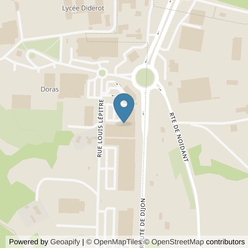 Map: location of Basic-Fit Langres Rue Louis Lepitre in Langres