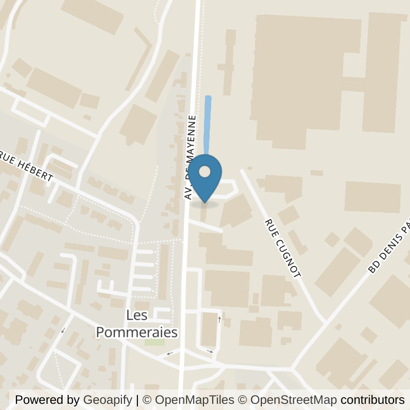 Map: location of Basic-Fit Laval Avenue de Mayenne 24/7 in Laval