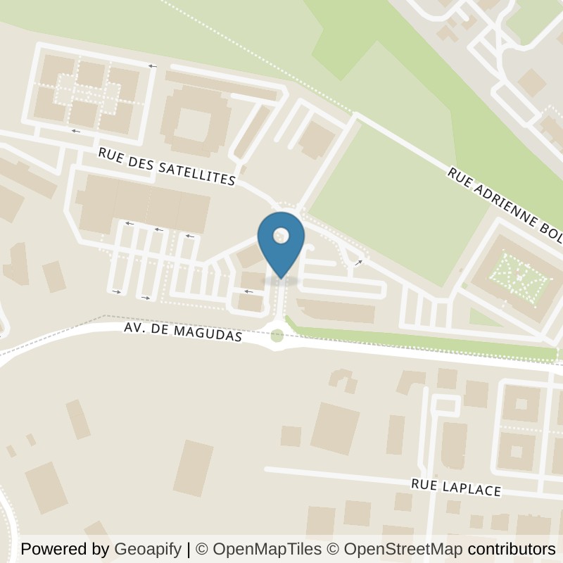 Map: location of Basic-Fit Le Haillan Rue des Satellites 24/7 in Le Haillan