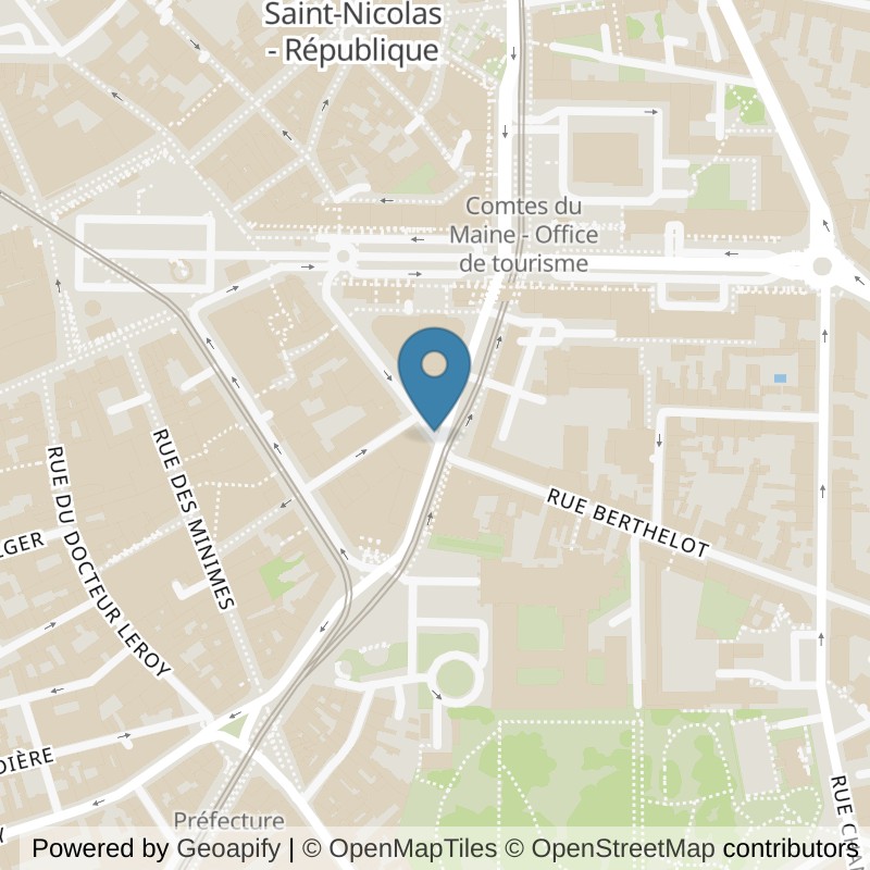 Map: location of Basic-Fit Le Mans Avenue François Mitterrand in Le Mans