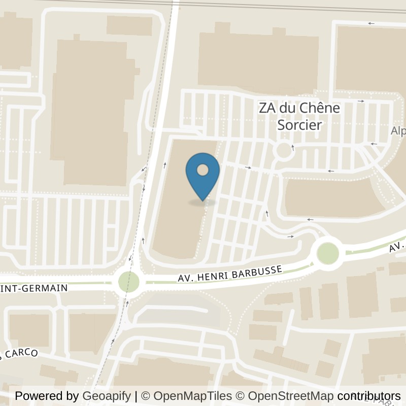 Map: location of Basic-Fit Les Clayes-sous-Bois Centre Commercial Alpha Park - 90 Avenue Henri Barbusse 24/7 in Les Clayes-sous-Bois
