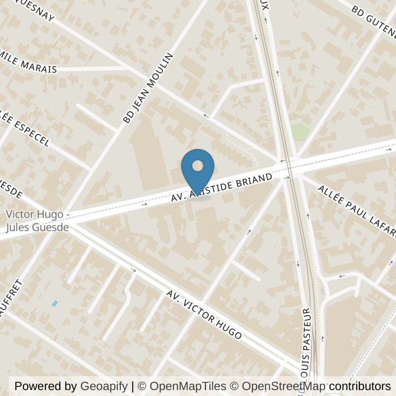 Map: location of Basic-Fit Les Pavillons-sous-Bois Avenue Aristide Briand in Les Pavillons-sous-Bois