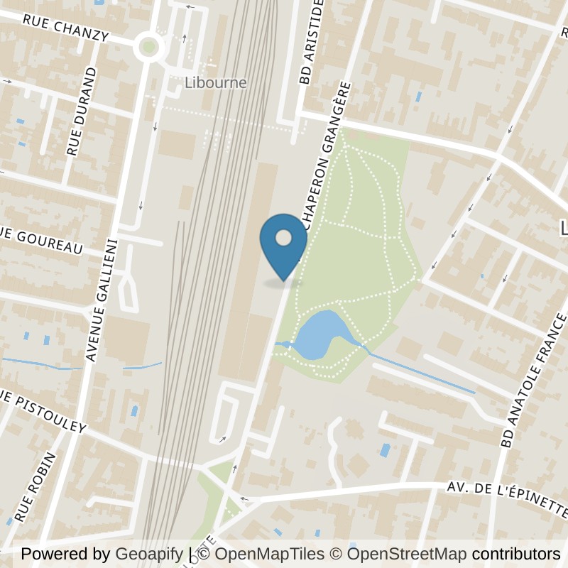 Map: location of Basic-Fit Libourne Rue Chaperon Grangère 24/7 in Libourne