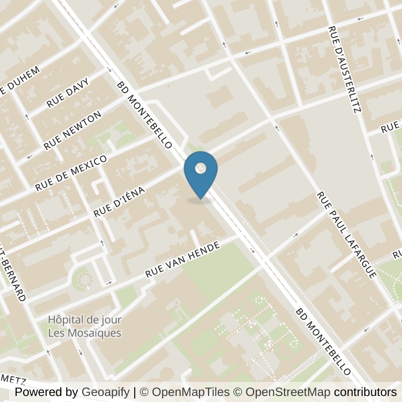 Map: location of Basic-Fit Lille Boulevard Montebello in Lille