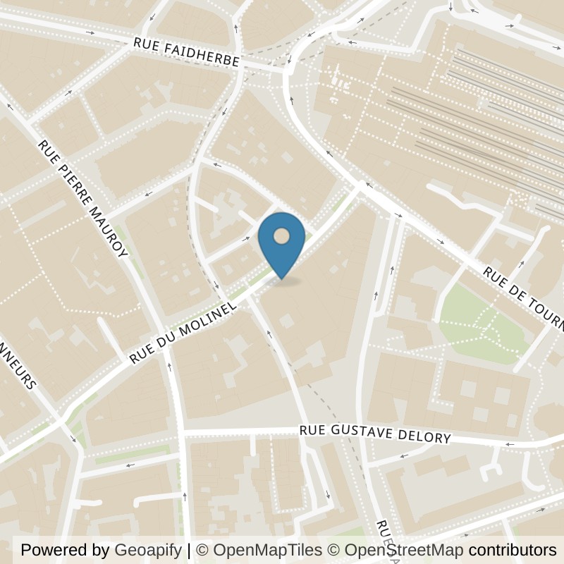 Map: location of Basic-Fit Lille 31-33 Rue du Molinel in Lille