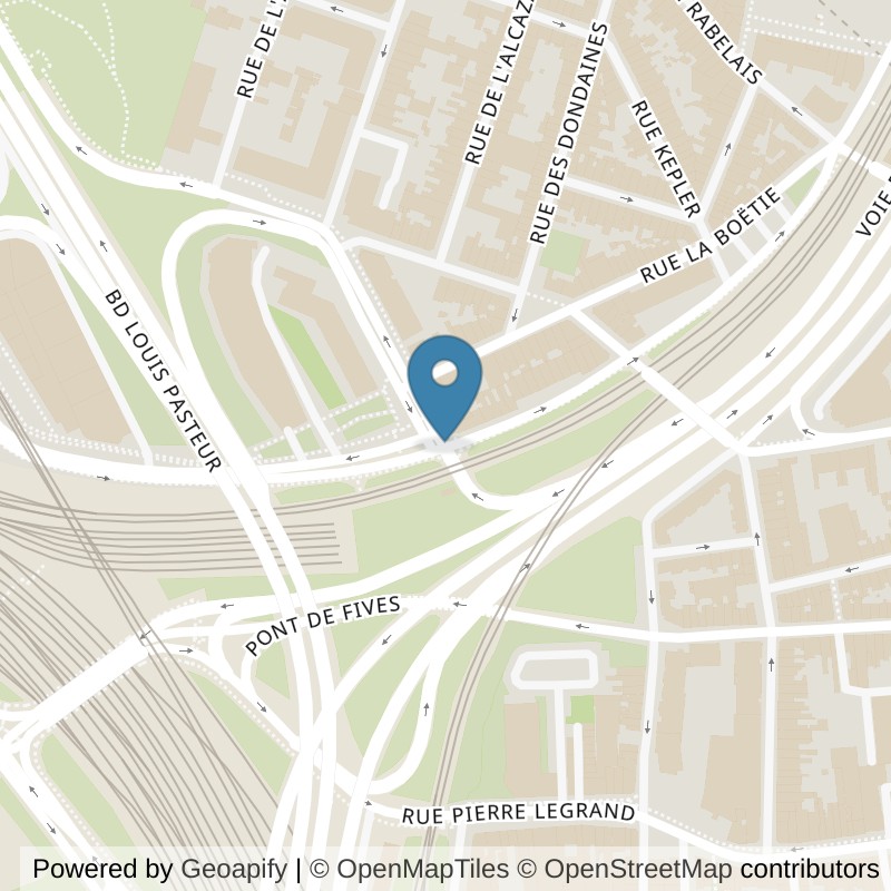 Map: location of Basic-Fit Lille Rue Dumont d’Urville in Lille