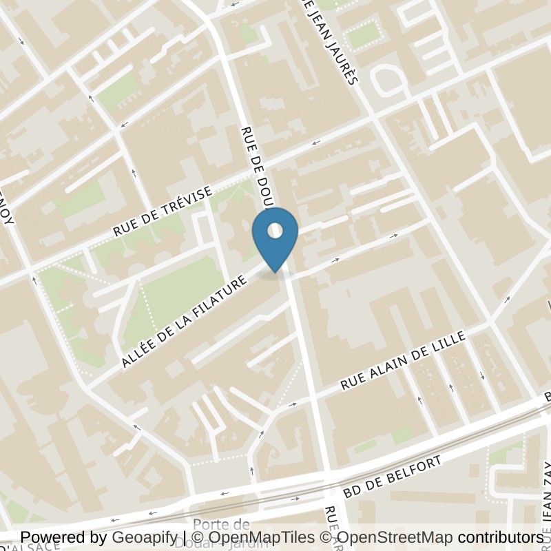 Map: location of Basic-Fit Lille Rue de Douai Ladies in Lille