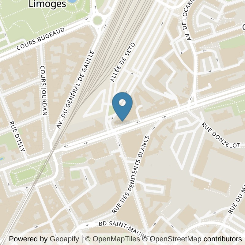 Map: location of Basic-Fit Limoges Avenue des Bénédictins in Limoges