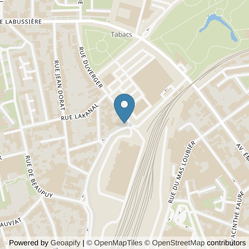 Map: location of Basic-Fit Limoges Rue des Frères Bonneff in Limoges