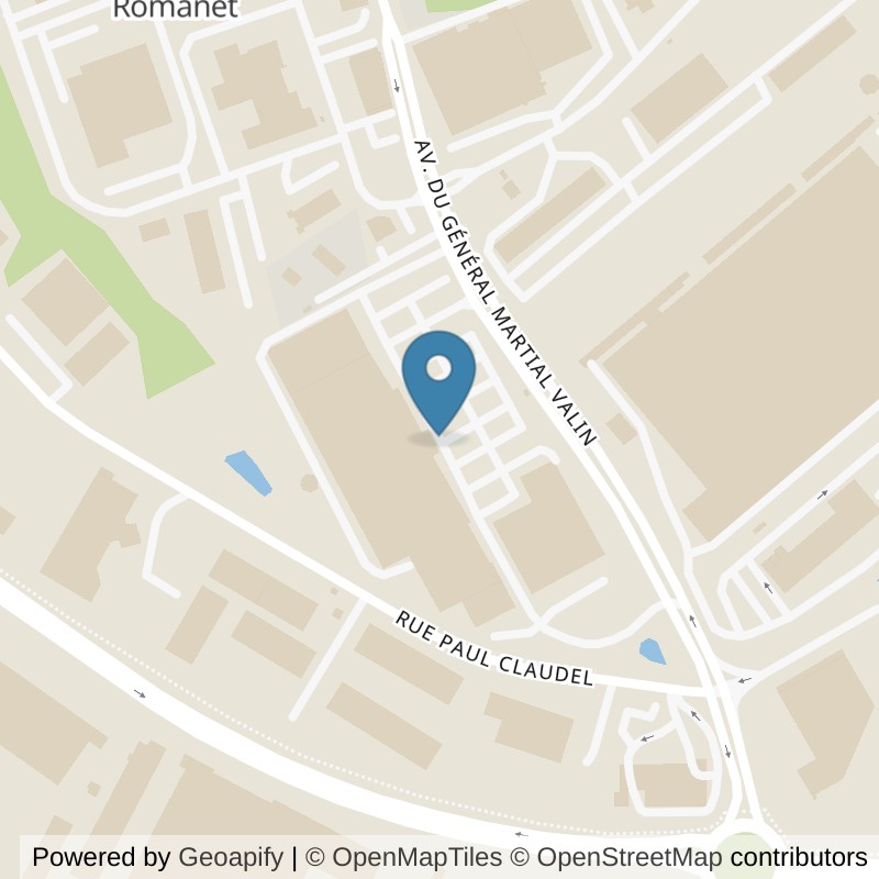 Map: location of Basic-Fit Limoges Rue du Général Martial Valin 24/7 in Limoges