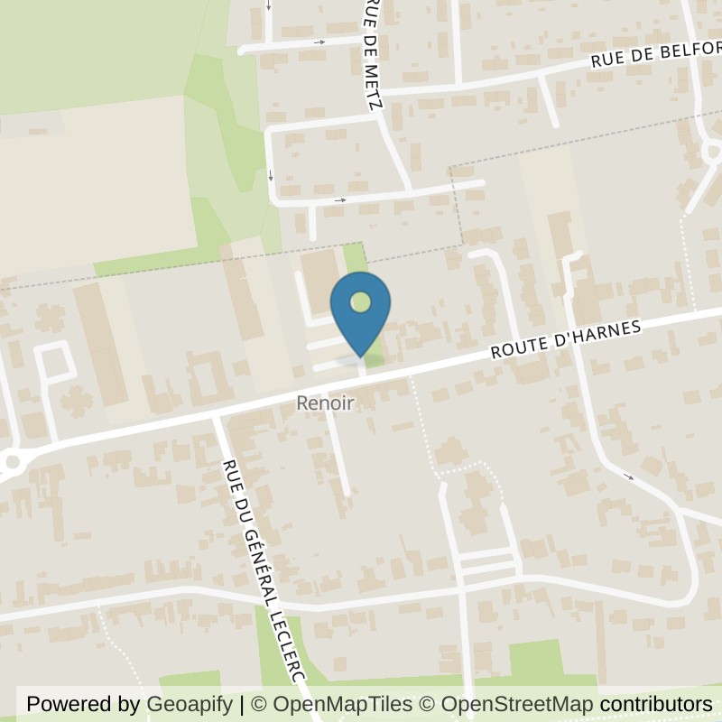 Map: location of Basic-Fit Loison-sous-Lens 10-12 Route d'Harnes 24/7 in Loison-sous-Lens