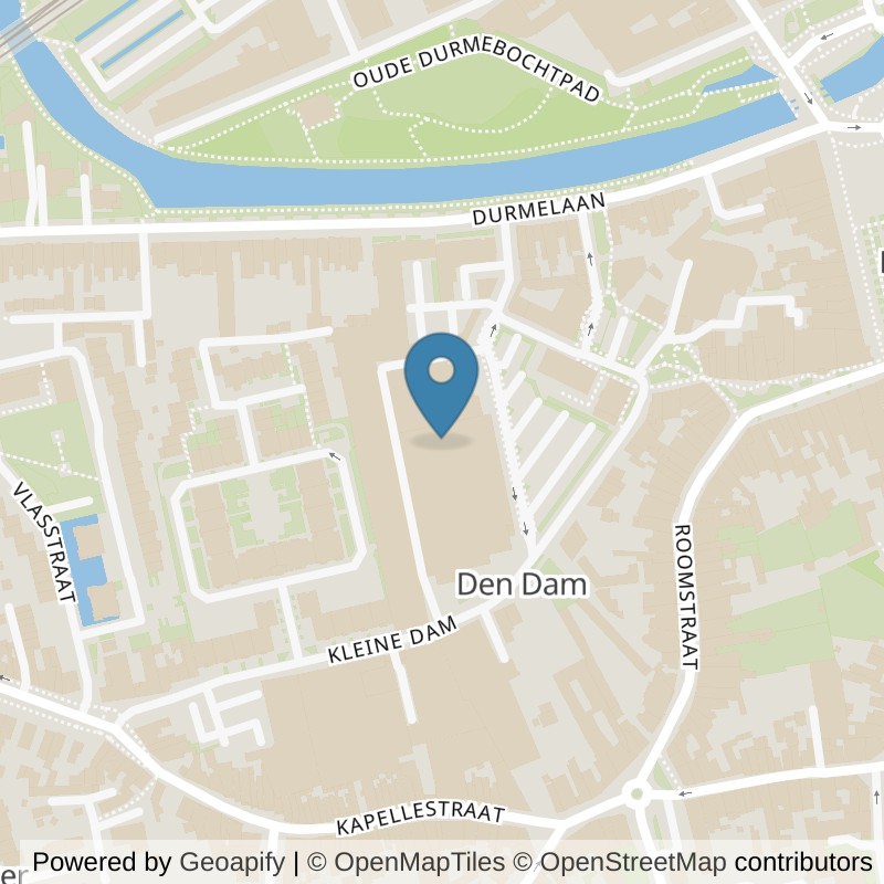 Map: location of Basic-Fit Lokeren Kleine Dam in Lokeren