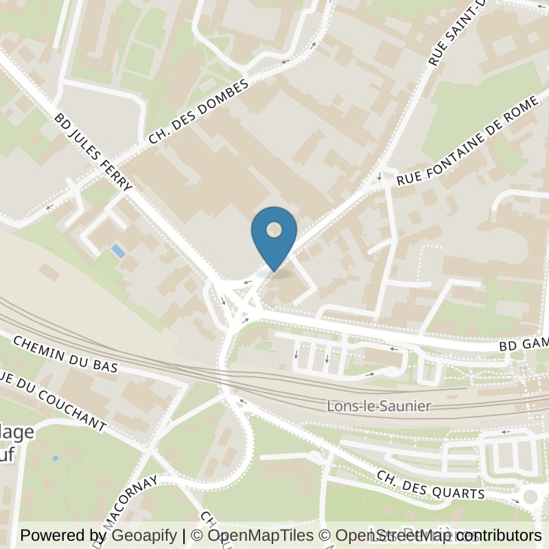 Map: location of Basic-Fit Lons-le-Saunier Rue Saint-Désiré 81 in Lons-le-Saunier