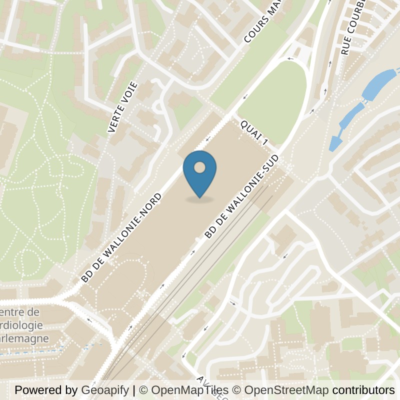 Map: location of Basic-Fit Louvain La Neuve Centre commercial L’esplanade in Louvain-La-Neuve