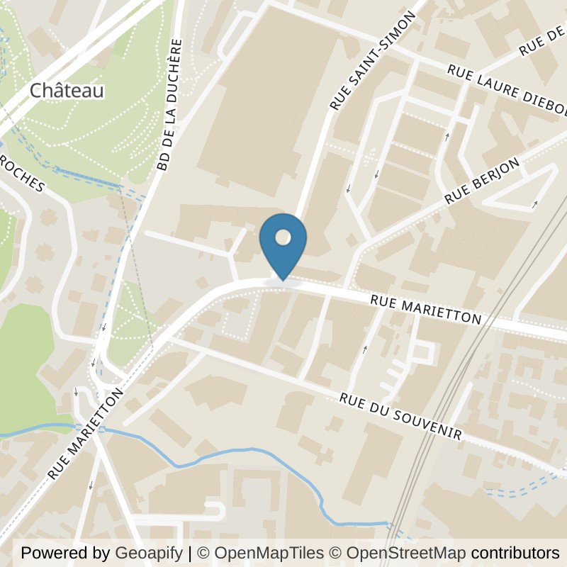 Map: location of Basic-Fit Lyon Rue Marietton in Lyon
