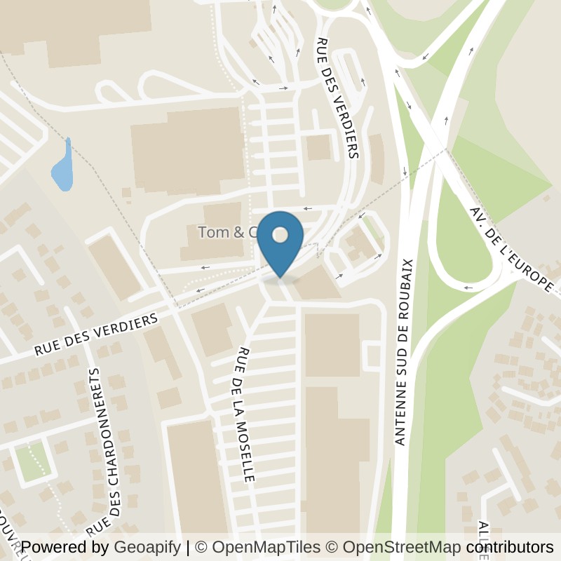 Map: location of Basic-Fit Lys-lez-Lannoy Rue des Verdiers 24/7 in Lys-lez-Lannoy