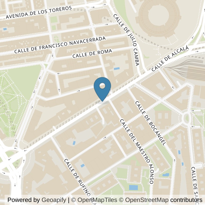 Map: location of Basic-Fit C/ Alcala, 184 Madrid in Madrid