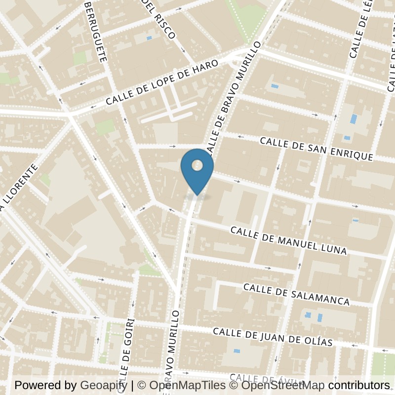 Map: location of Basic-Fit Bravo Murillo Madrid in Madrid