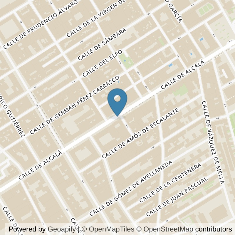 Map: location of Basic-Fit Calle Alcalá Madrid in Madrid