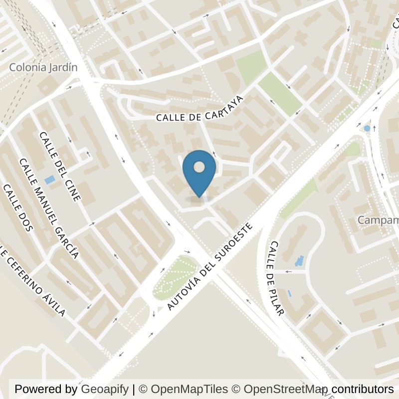 Map: location of Basic-Fit Calle Carpesa Madrid in Madrid